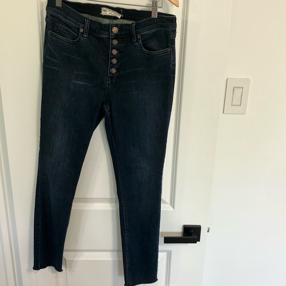 Free People Dark Blue Women's Jeans